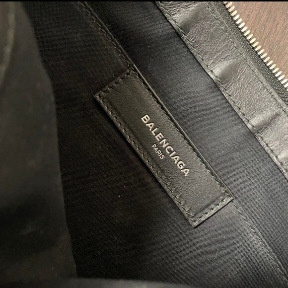 Balenciaga Canvas and Leather Zip Pouch Large in Black - Picture 13 of 15